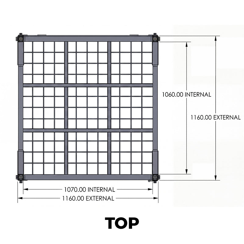 Mesh Stillage Cage 1160 x 1160 x 925mm (STILLAGE6)