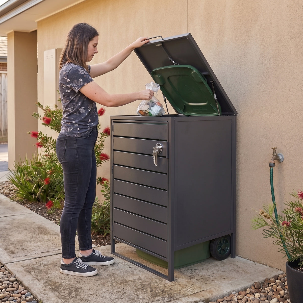 240L Lockable Wheelie Bin Enclosure (WRS015)