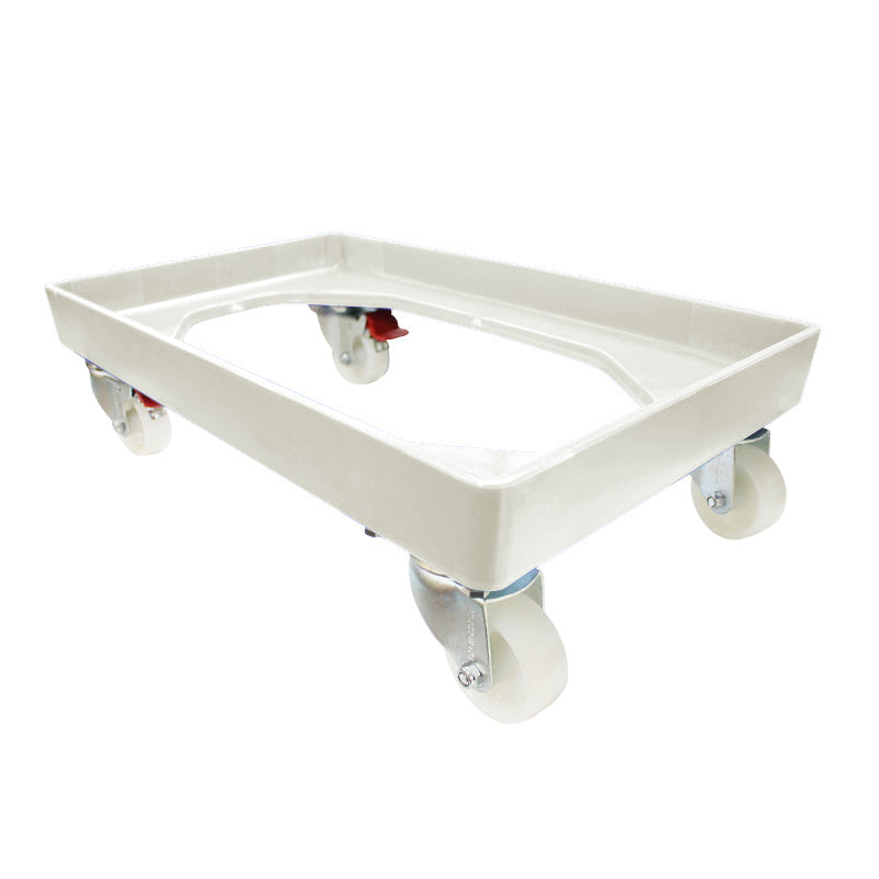 Crate Skate Tub Dollie with 100mm Nylon Castors – White (TDR063)