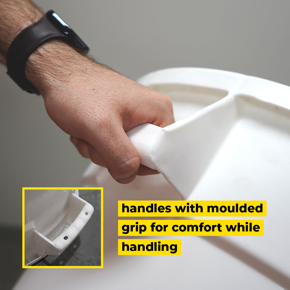 121L Round Food-Grade Bin - Natural (FBR121NAT)