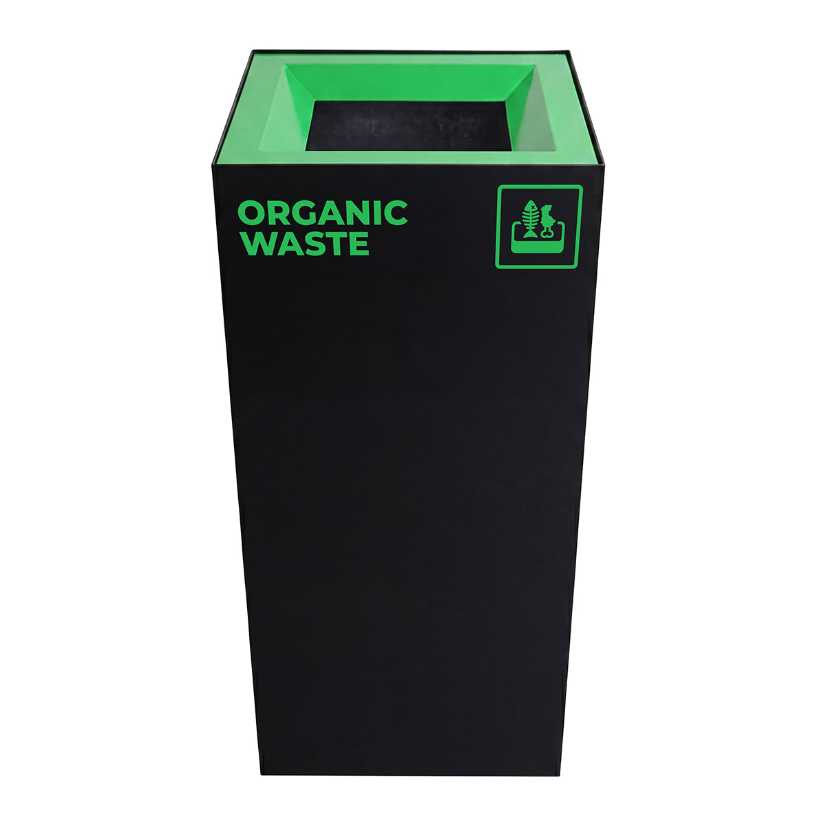 Waste Recycling Station Bin – Green Lid – Organic/Food Waste (WRS003)