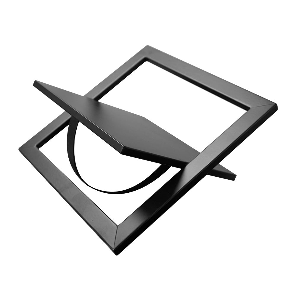 Black Indoor Waste Bin - Swing Top Lid (WRS005)