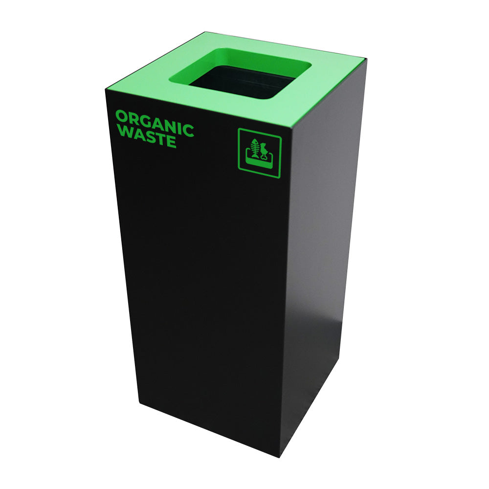Waste Recycling Station Bin – Green Lid – Organic/Food Waste (WRS003)