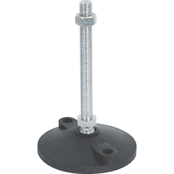 M16 Mild Steel Bolt Down Adjustable Levelling Feet | LVR12716150B image 0