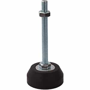 100mm X M10 Rubber Fixed Leveling Foot (LVR119) image 0
