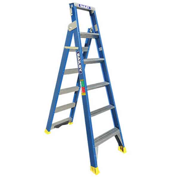 Bailey 1.8-3.2m Professional Riveted Dual Purpose 150kg Fibreglass Ladder FS13668 image 0