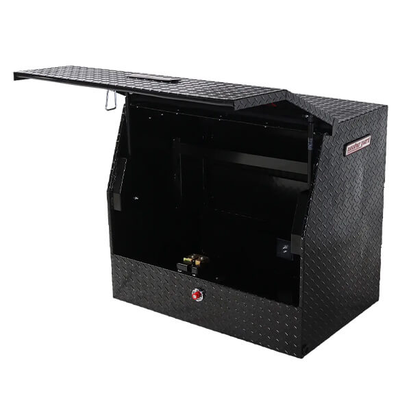 WEATHER GUARD Black Aluminium Upright Ute Box 900 x 600 x 800mm (UT10006-BK) image 0