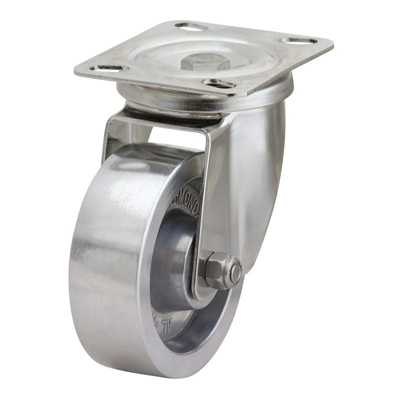 Richmond Swivel 100mm Teflon Brush Aluminium Hi-Low Temp Wheel Stainless Steel Excel Castor (S4114) image 0