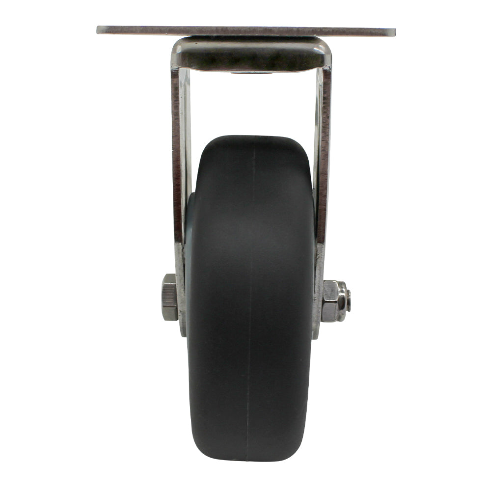 75mm Rubber Wheel 50kg Capacity Stainless Steel Castor (R3725) image 3