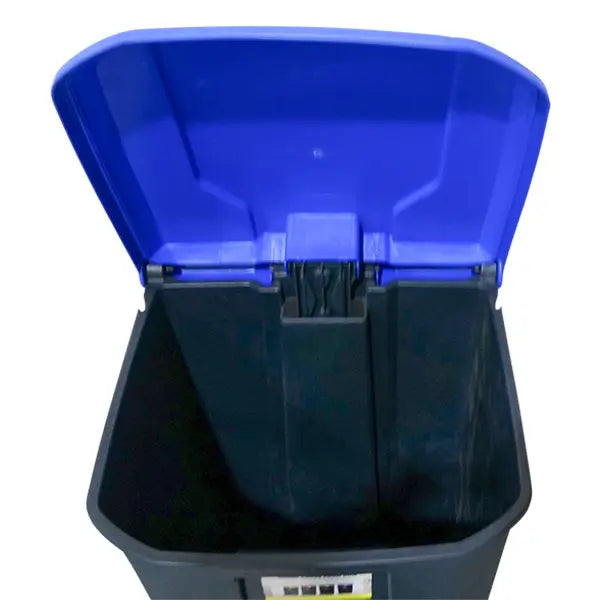 100L Pedal Bin - Blue Lid (PBS100BLU) image 3