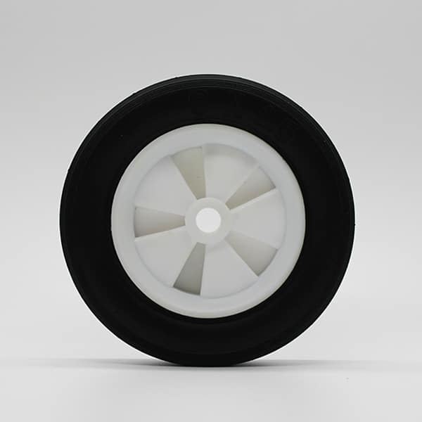 150mm Rubber On Nylon PL Bore Black Tyre Richmond Wheel | RN6661-50 image 3