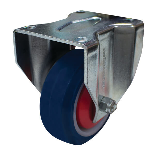 100mm Rebound Rubber Wheel 200kg Capacity Castor (R4605) image 0