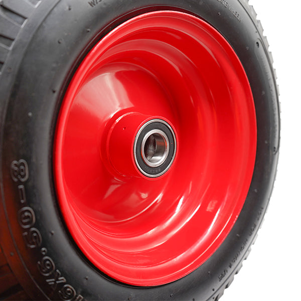 400mm Steel Centred Offset Pneumatic Wheel | 1" Axle Diameter (PN1634-1BB) image 6