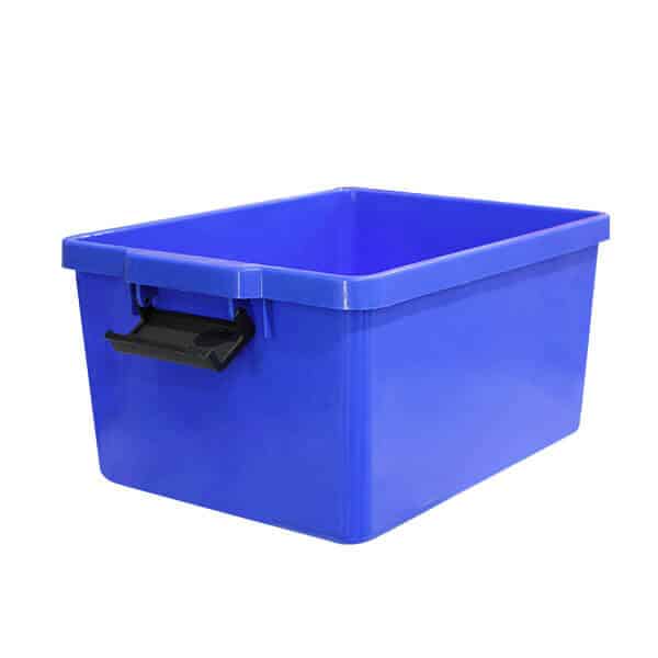 Stashaway Bin and Lid 28L Blue | 342BELP053B image 0