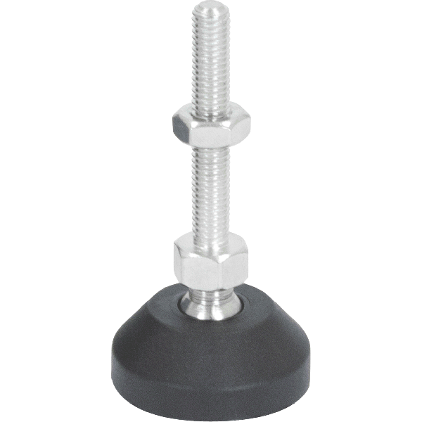 M8 Mild Steel Ball Joint Adjustable Levelling Feet | LVR400850S image 0