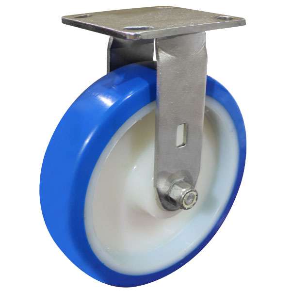 200mm Reb Poly Wheel 300kg Capacity Castor (R8383) image 0