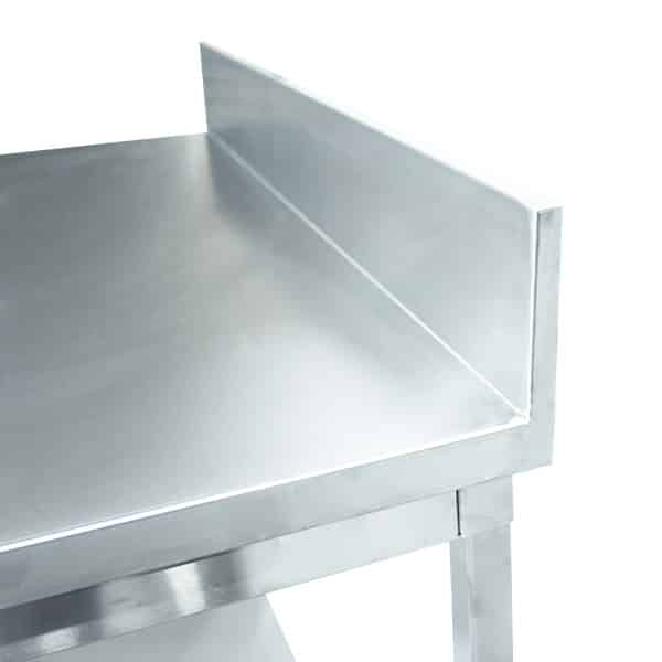 Stainless Steel (304) Bench with 150mm Splashback - 1200L x 600W x 900H image 6