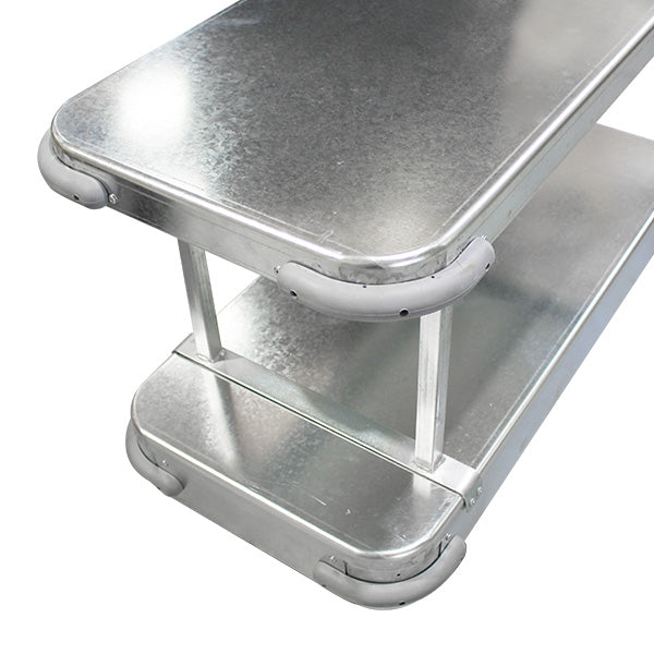 Narrow 6 Wheel Stock Trolley Twin Platform Single Handle | PGR101 image 1