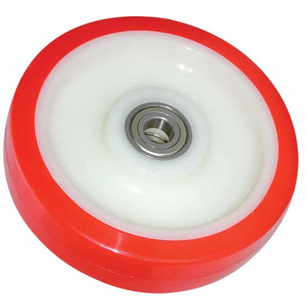 200mm Polyurethane Wheel | 25mm Axle Diameter (PU8074-M25) image 0