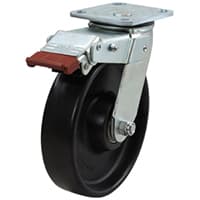 Richmond Castor Swivel with 200mm Nylon Wheel with Swivel Lock and Brake (S8845SLB) image 0