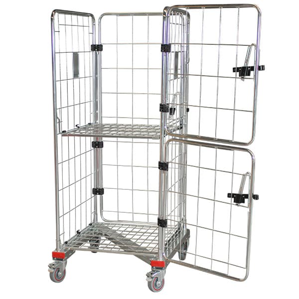 4 Sided Roll Cage with 2 Half Doors + 1 Full Door - Z Base (RCR411) image 18
