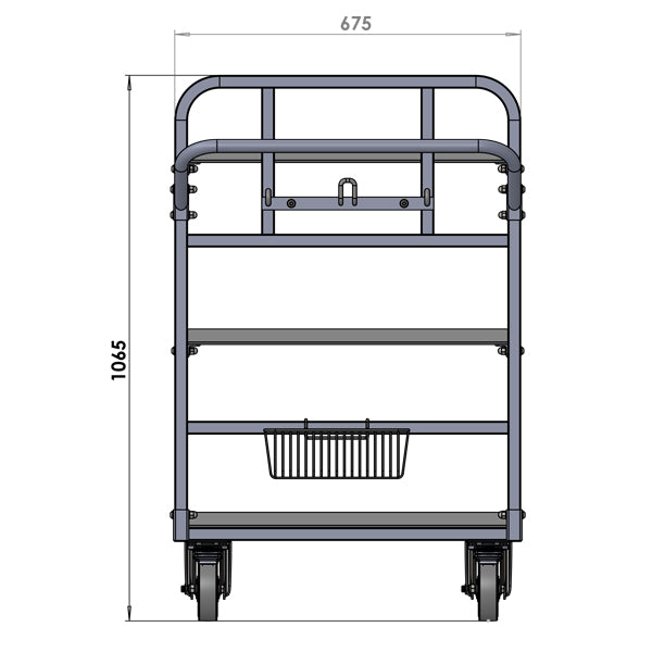 Stainless Steel 6 Bin Order Picker Trolley (OPR030) image 5