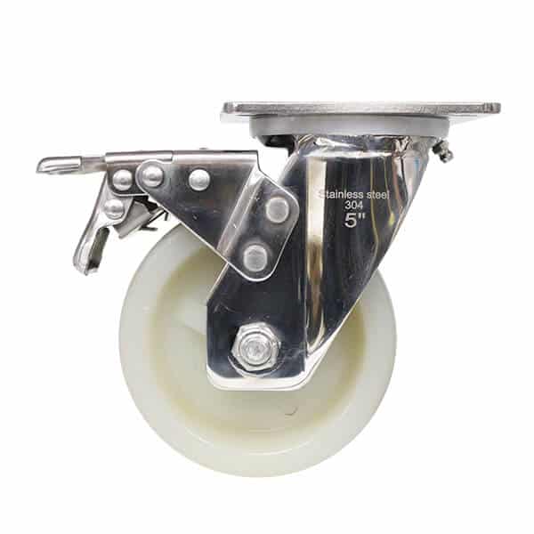 125mm Nylon Wheel 250kg Capacity Castor (S5380SLB) image 4