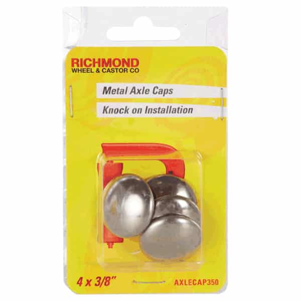 Pack of 4 Axle Caps to Suit 3/8" Size Axles (AXLECAP350) image 0