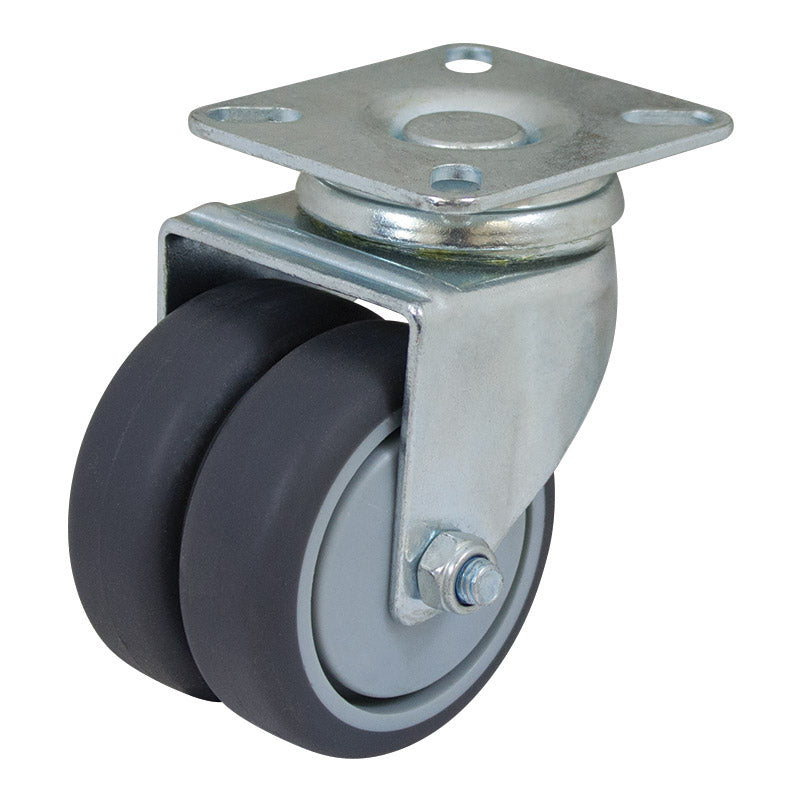 Richmond Castor Swivel with Institutional Rubber 50mm Twin Wheels (S2718) image 0
