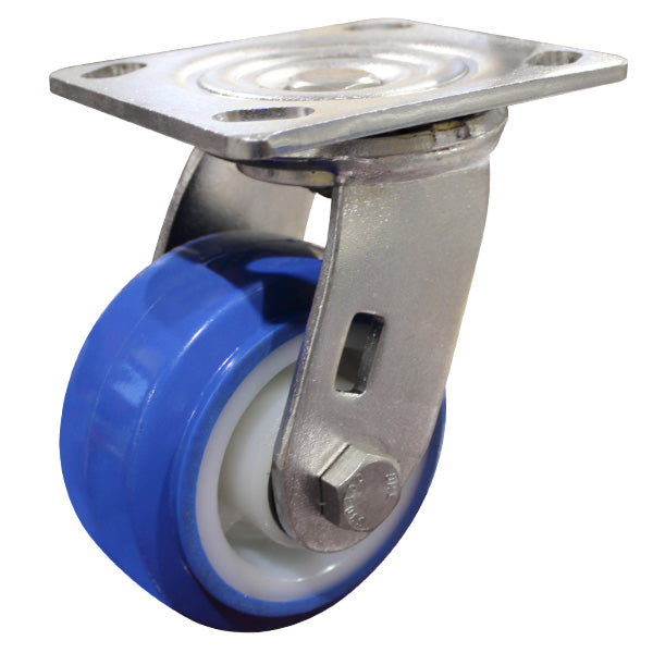 100mm Reb Poly Wheel 250kg Capacity Castor (S4382) image 0