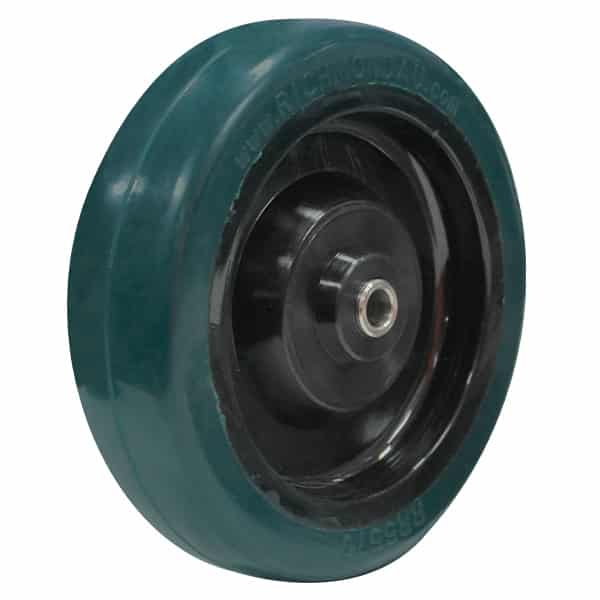 125mm Rebound Rubber Wheel | Plain Bore 5/16" Axle Diameter (RR5570-31PB) image 0