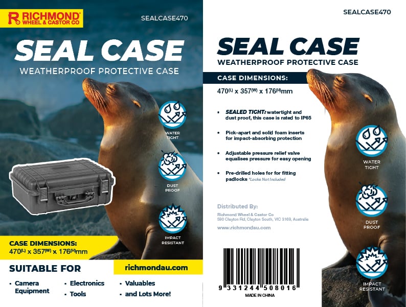 Seal Case – 470x357x176mm Weatherproof Equipment Case (SEALCASE470) image 12