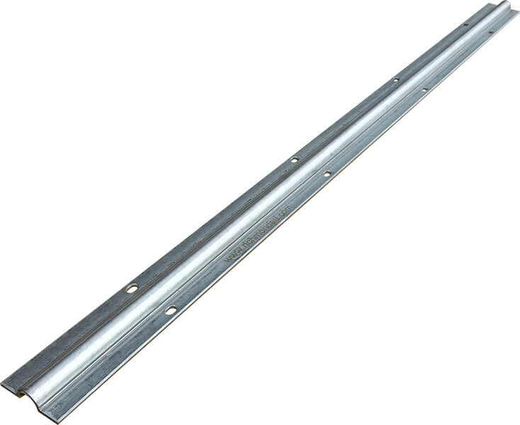 1m Bolt Down Sliding Gate Track - Galvanised (GTR091) image 0