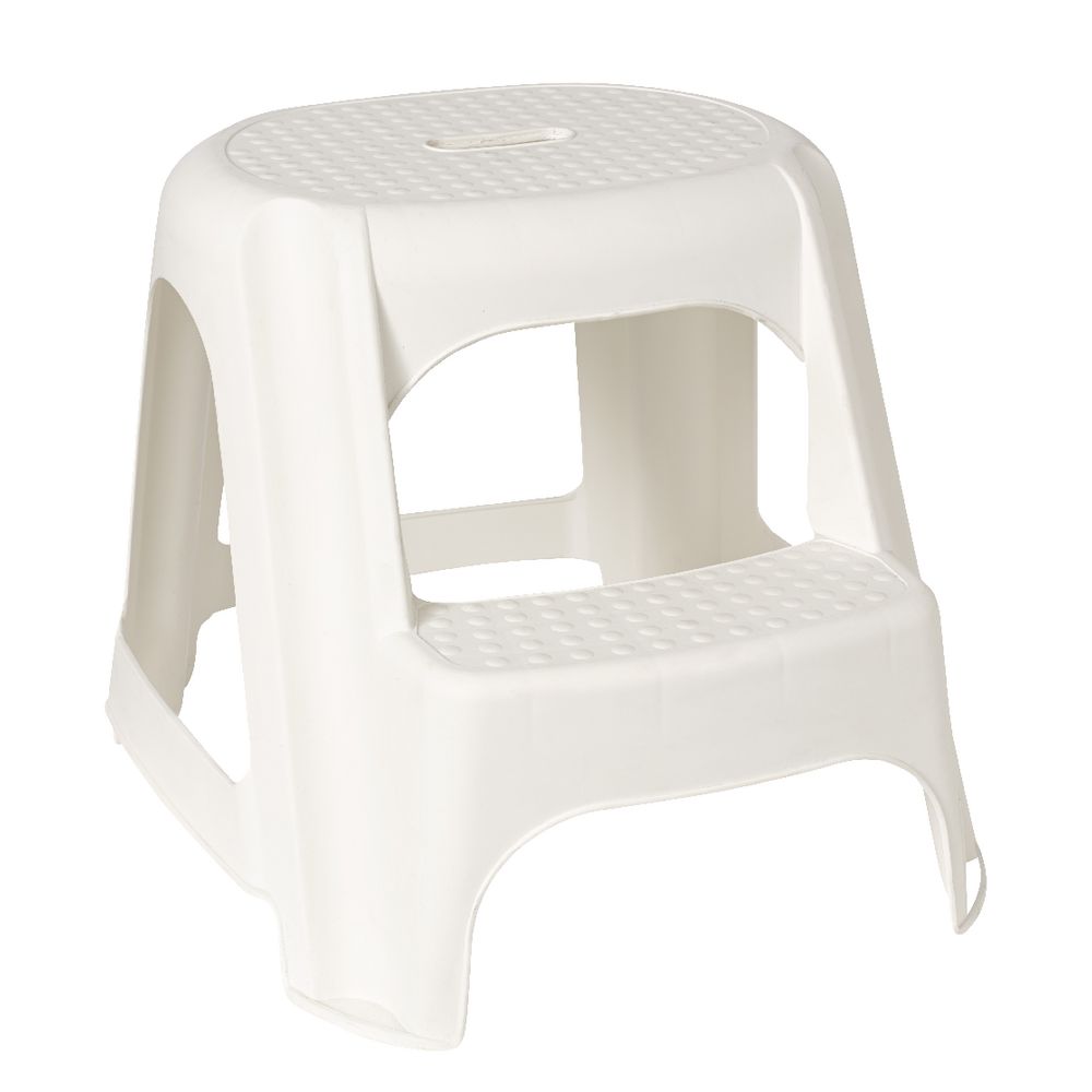 White Snazee 2 Step Stool | 1320W image 0