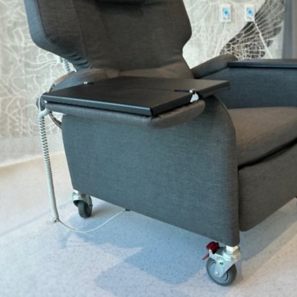 Richmond Castor Swivel with 125mm Institutional Rubber Wheel and Brake (S5080B) image 1