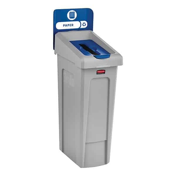 Slim Jim Recycle Station Blue Paper Slot Lid Insert image 2