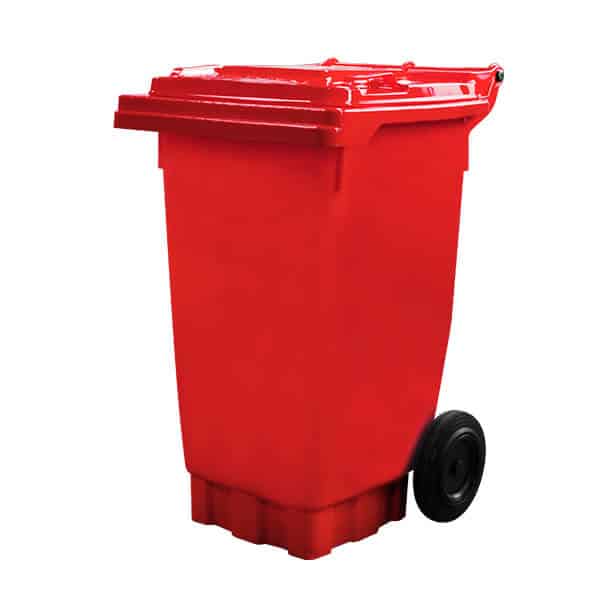 140 Litre Red Wheelie Bin | WGR022 image 0