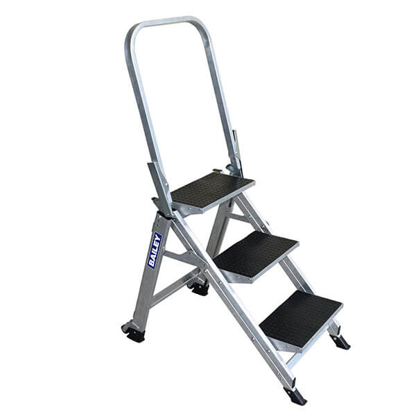 Bailey Stairway Ladder 3 Step with Handrail | FS13751 image 0