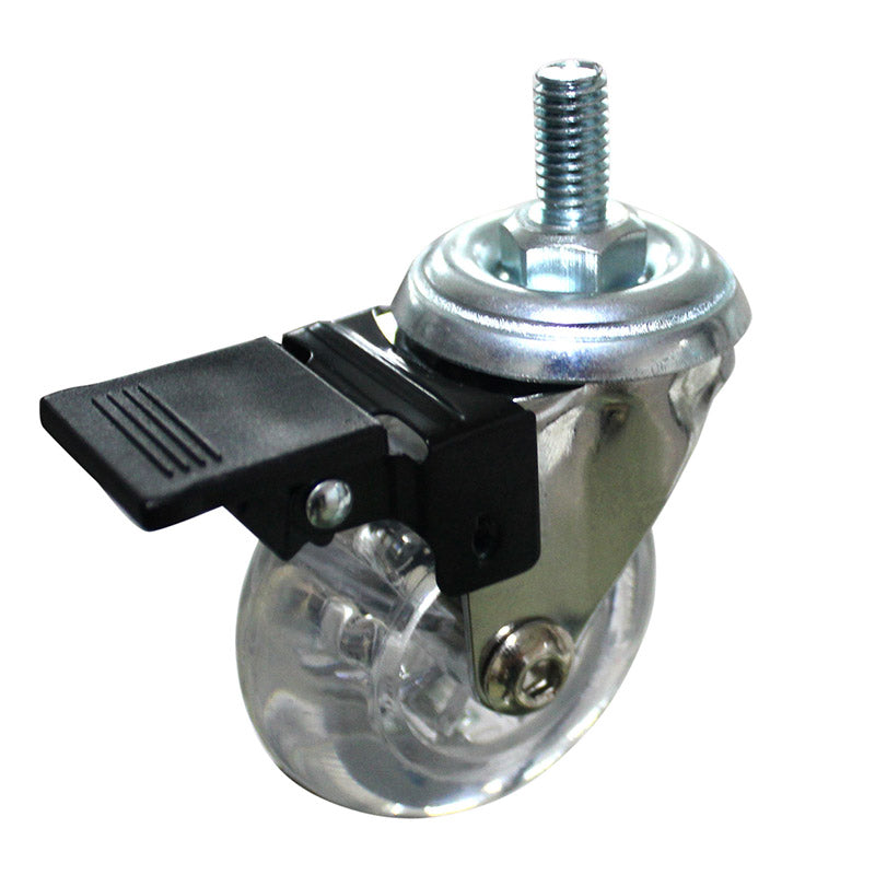 Richmond Castor Swivel with Clear Polyurethane 50mm Wheel and Brake (S2030B) image 0