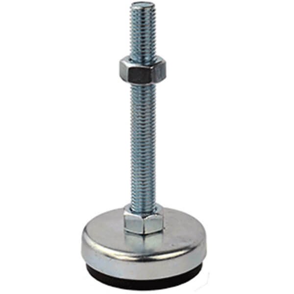 M12 Steel/Rubber Fixed Levelling Feet | LVR087 image 0