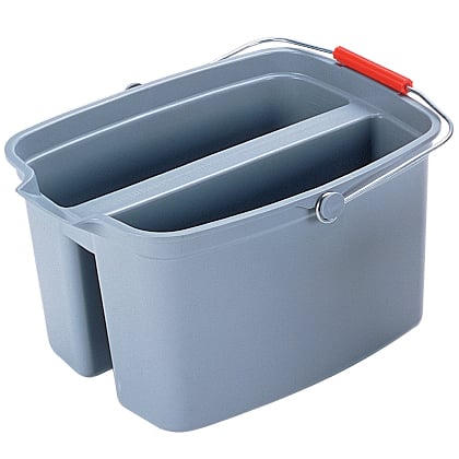 Rubbermaid 18 Litre Double Bucket 45.7×36.8×25.4cm Grey Color | RFG262888 image 0