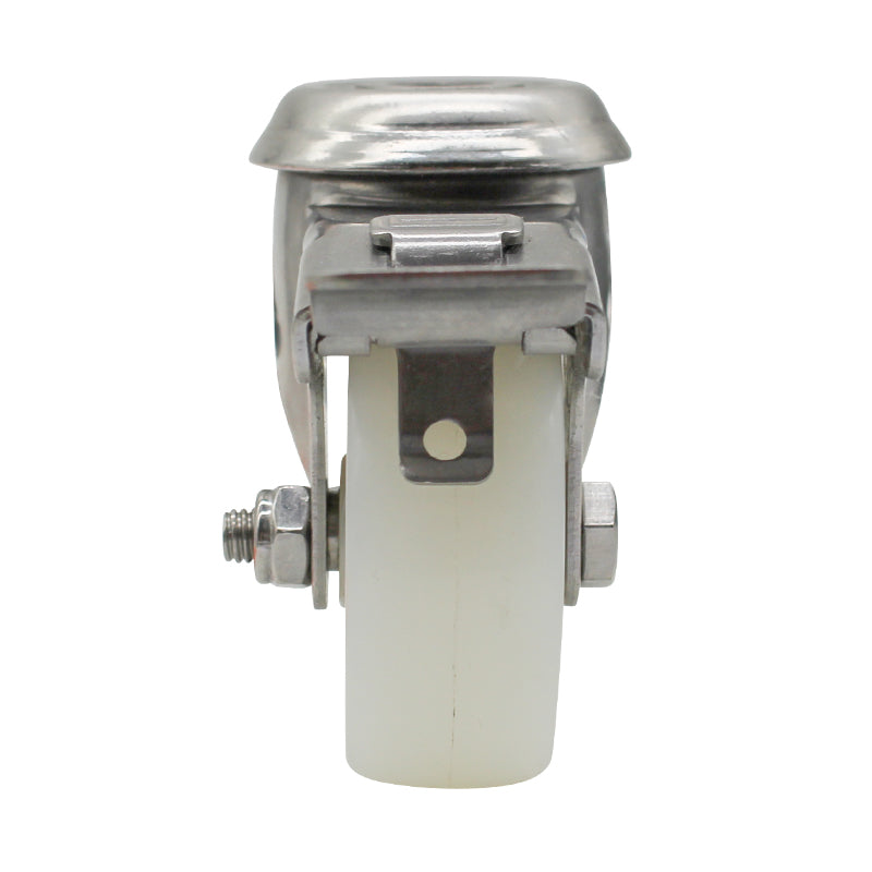 50mm Nylon Wheel 30kg Capacity Stainless Steel Brake Castor (S2732B) image 1