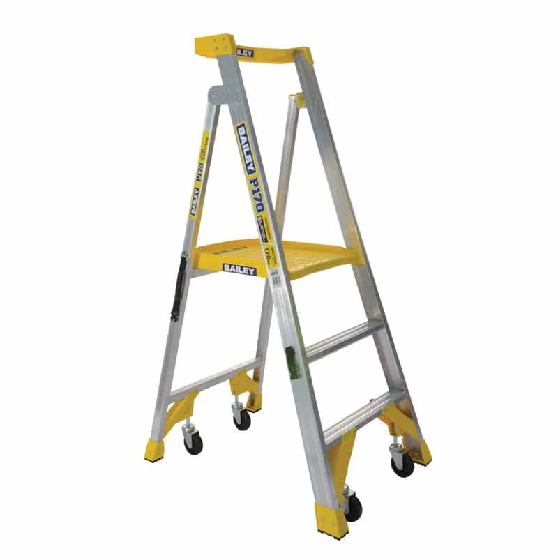 Bailey P170-3 Aluminium Platform 3 Step Ladder 170KG | FS13538 image 0