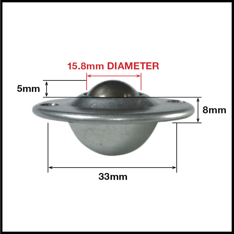 Richmond Carbon Steel Ball Transfers 15kg Capacity | BTR003 image 1