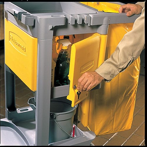 Rubbermaid | Locking Janitor Cart Cabinet | RFG618100 image 0