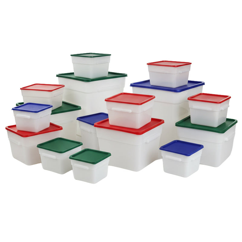 Complete White Polypropylene Food Storage Container Kit (FSCKITAlLWHT)