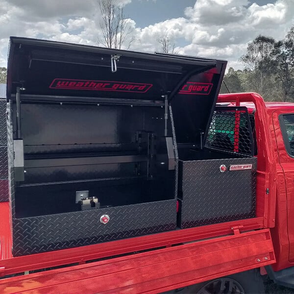 WEATHER GUARD Black Aluminium Gullwing Ute Box 1770 x 600 x 500mm (GW10012-BK) image 2