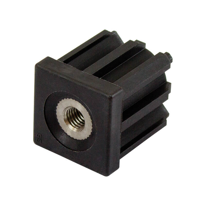 Square M10 Threaded Stainless Steel Insert | TIR38SQM10SS image 0