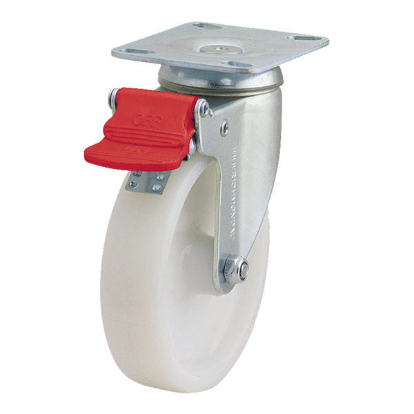 Richmond Castor Swivel with Nylon 125mm Wheel and Brake (S5102B) image 0