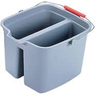 Rubbermaid 16.1 Litre Double Bucket 45.7×36.8×25.4cm Grey Color | RFG261700 image 0